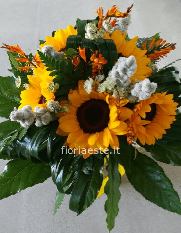 Bouquet di girasoli
